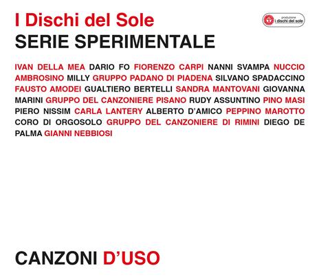 Serie sperimentale. Canzoni d'uso (I Dischi del Sole) (Esclusiva Feltrinelli e IBS.it) - CD Audio