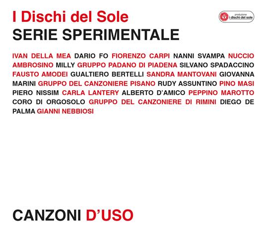 Serie sperimentale. Canzoni d'uso (I Dischi del Sole) (Esclusiva Feltrinelli e IBS.it) - CD Audio