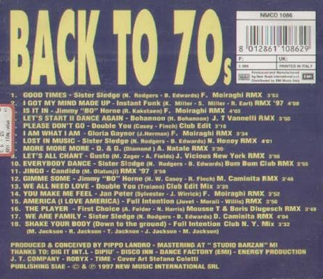 Back To 70's - CD Audio - 2