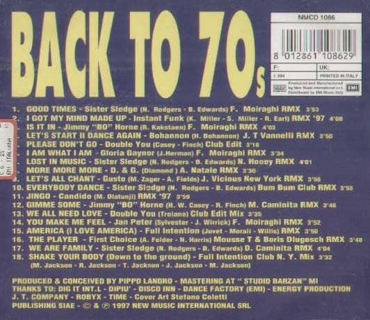 Back To 70's - CD Audio - 2