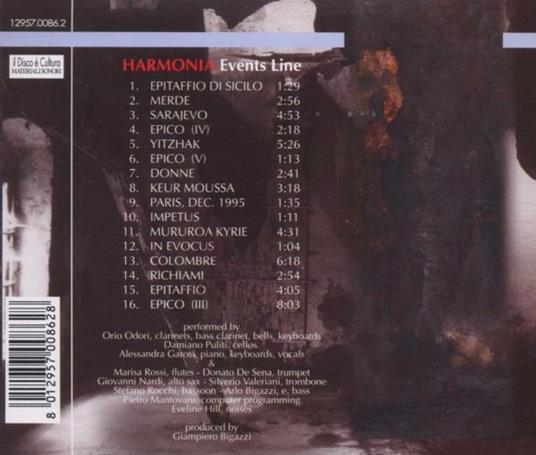 Events Line - CD Audio di Harmonia - 2