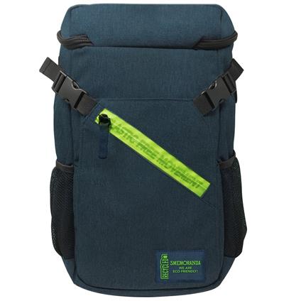 Zaino Pacific Ocean Smemo Re-Generation Blu con zip verde