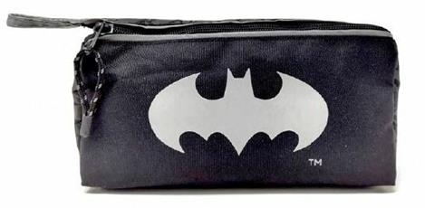 Cartoleria Astuccio bauletto 2 zip Batman - 22x9,5x7,5 cm Gut