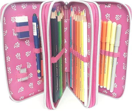 Astuccio organizzato 3 zip Bulldog - 20x6x12,5 cm - 2