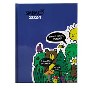 Cartoleria Diario Smemo 16 mesi, 2024, Green Balloon Special Edition - Soggetto Diari Di Brodo - 11 x 15 cm Smemoranda