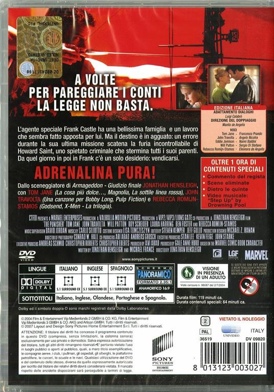 The Punisher di Jonathan Hensleigh - DVD - 2