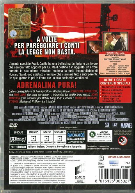 The Punisher di Jonathan Hensleigh - DVD - 2