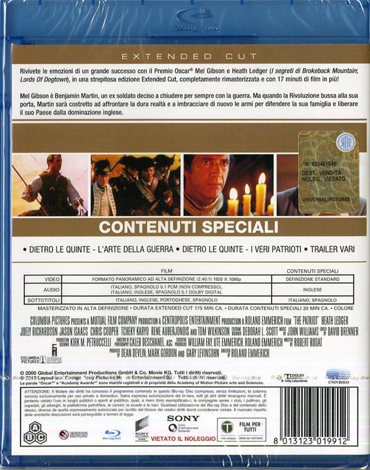 Il patriota di Roland Emmerich - Blu-ray - 2