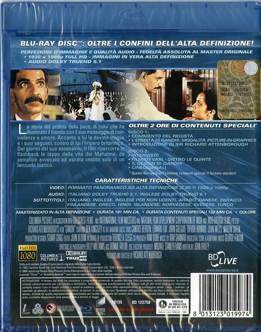 Gandhi di Richard Attenborough - Blu-ray - 2