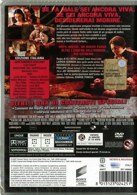 Hostel. Part II di Eli Roth - DVD - 2