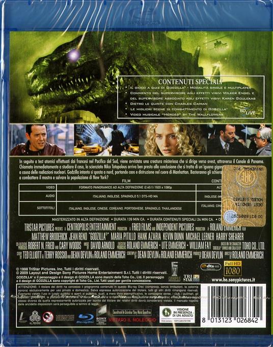Godzilla di Roland Emmerich - Blu-ray - 2