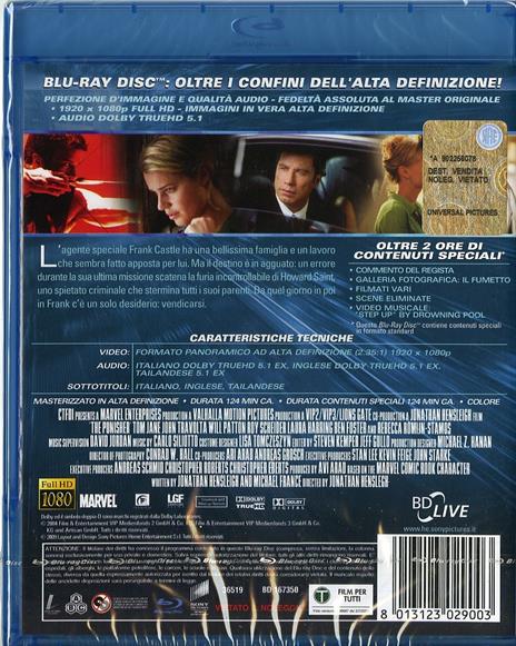 The Punisher di Jonathan Hensleigh - Blu-ray - 2