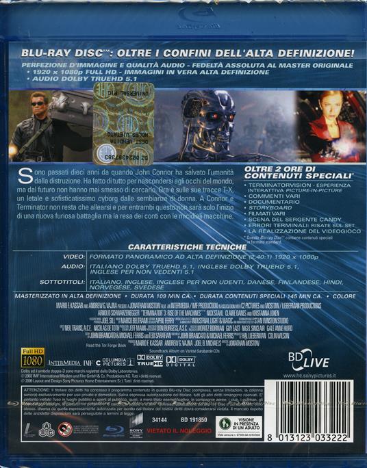 Terminator 3. Le macchine ribelli (Blu-ray) di Jonathan Mostow - Blu-ray - 2