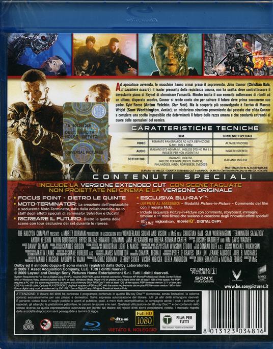 Terminator Salvation di McG - Blu-ray - 2