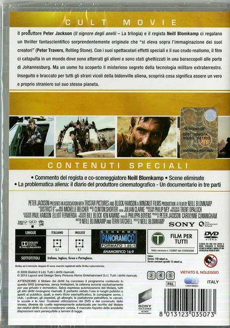 District 9. Vietato ai non-umani (1 DVD) di Neill Blomkamp - DVD - 2