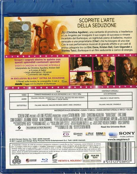 Burlesque di Steve Antin - Blu-ray - 2