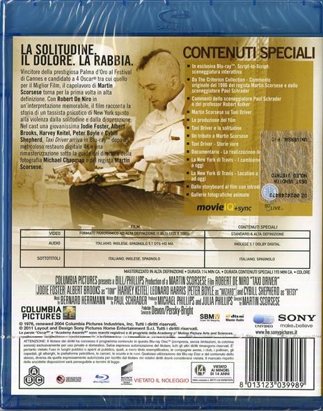 Taxi Driver di Martin Scorsese - Blu-ray - 2