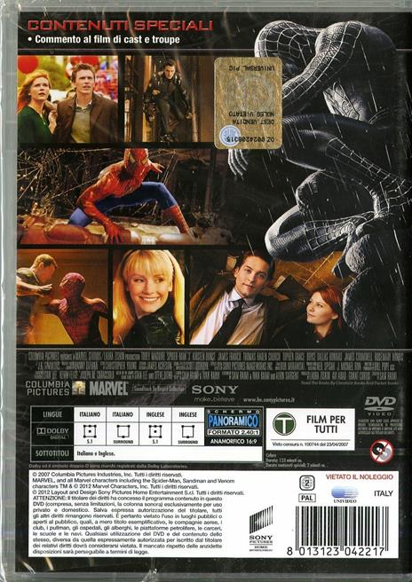 Spider-Man 3 di Sam Raimi - DVD - 2