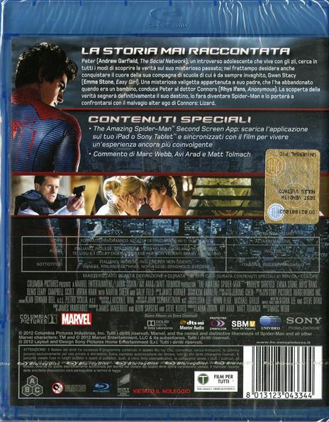 The Amazing Spider-Man di Marc Webb - Blu-ray - 2