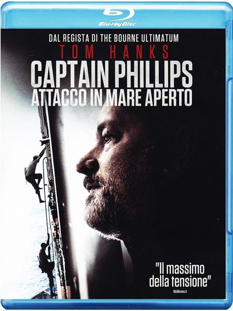 Captain Phillips. Attacco in mare aperto di Paul Greengrass - Blu-ray