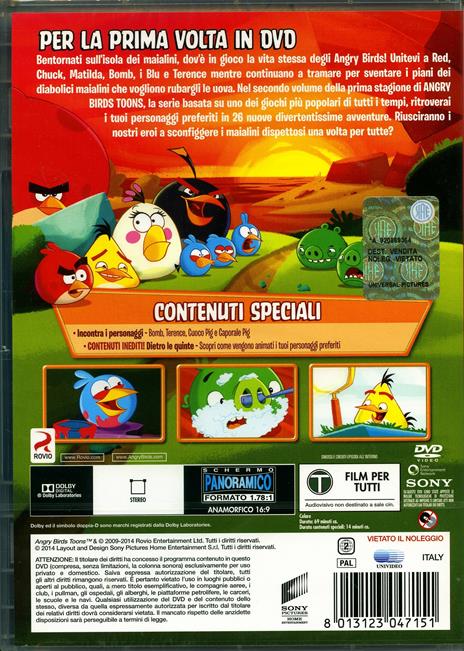 Angry Birds Toon. Stagione 1. Vol. 2 di Kim Helminen - DVD - 2