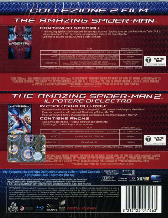 The Amazing Spider-Man Collection (Blu-ray + Blu-ray 3D) di Marc Webb - 2