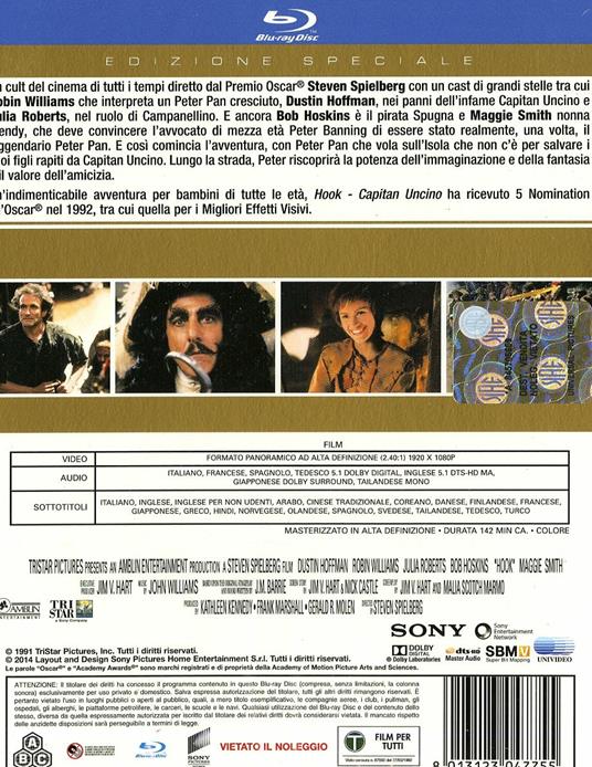 Hook. Capitan Uncino di Steven Spielberg - Blu-ray - 2