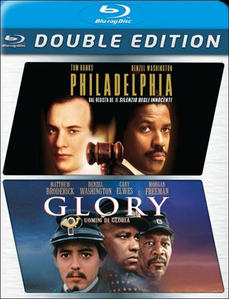 Philadelphia. Glory. Uomini di gloria (2 Blu-ray) di Jonathan Demme,Edward Zwick