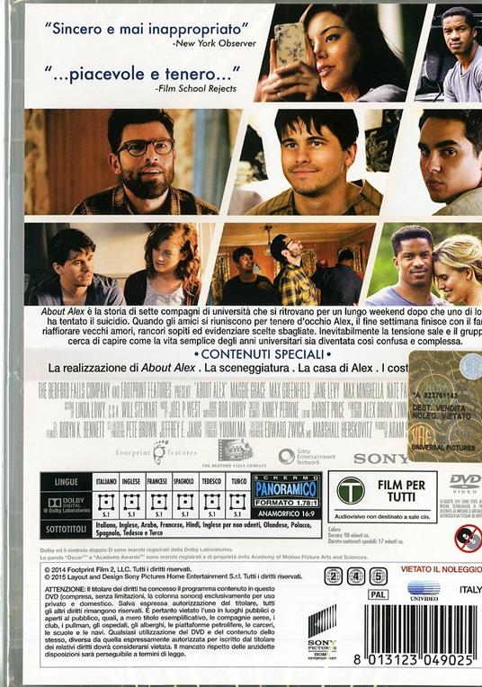 About Alex di Jesse Zwick - DVD - 2