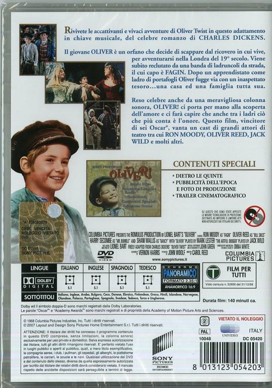 Oliver!<span>.</span> Collector's Edition di Carol Reed - DVD - 2
