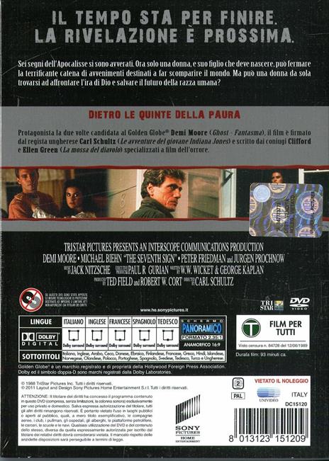 La settima profezia di Carl Schultz - DVD - 2