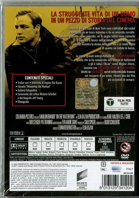 Fronte del porto (DVD)<span>.</span> Special Edition di Elia Kazan - DVD - 2