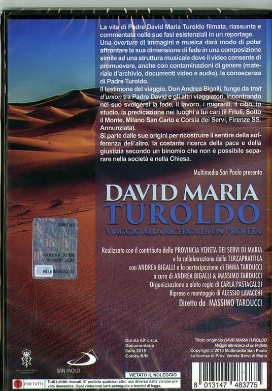 David Maria Turoldo. Viaggio alla ricerca di un profeta (DVD) di Massimo Tarducci - DVD - 2
