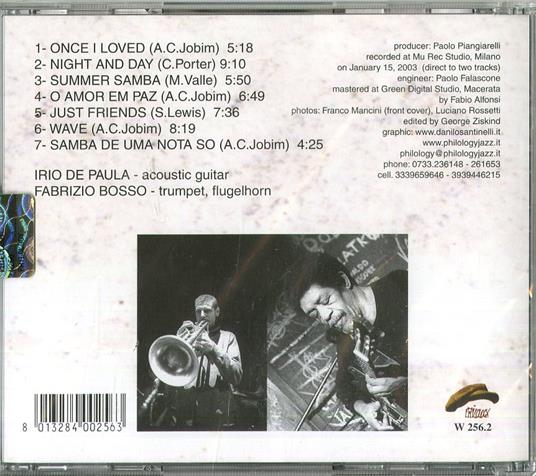 Once I Loved Chapter One - CD Audio di Fabrizio Bosso,Irio De Paula - 2