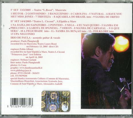 Sozinho ao vivo - CD Audio di Irio De Paula - 2