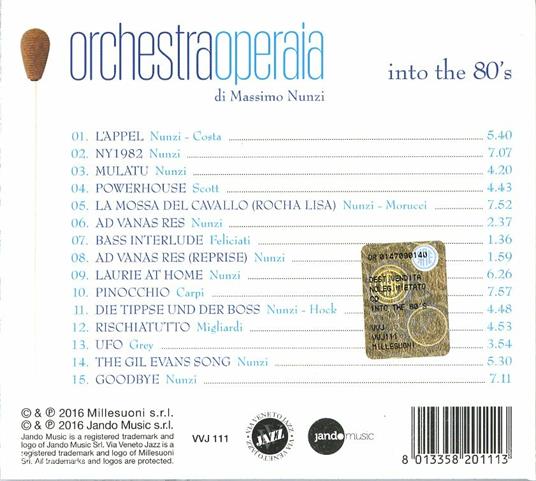 Into the 80's - CD Audio di Orchestra Operaia - 2