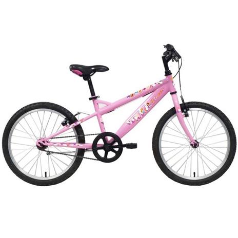 Bicicletta Per Bambini 20" Serie Flowers Rosa Con 2 Freni E Movimento A Sfera  35130