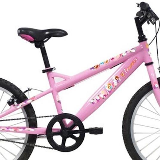 Bicicletta Per Bambini 20" Serie Flowers Rosa Con 2 Freni E Movimento A Sfera  35130 - 2