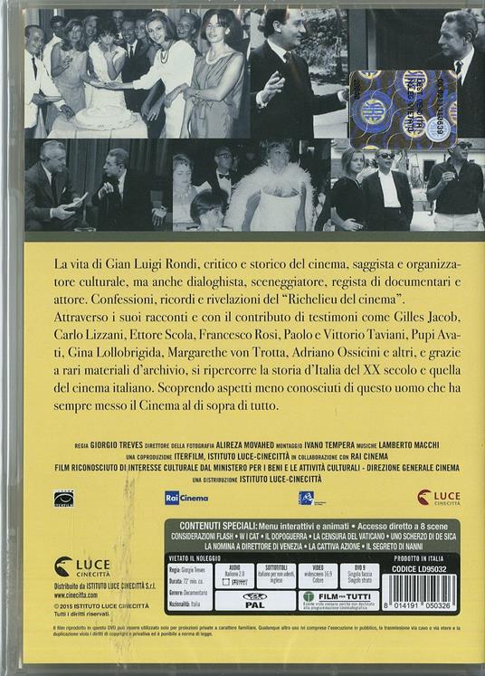 Gian Luigi Rondi di Giorgio Treves - DVD - 2