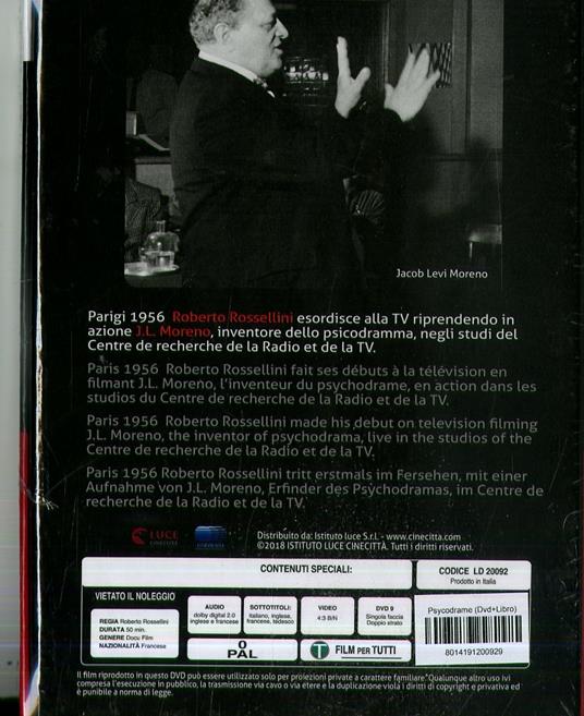 Psycodrame (DVD+Libro) di Roberto Rossellini - DVD - 2