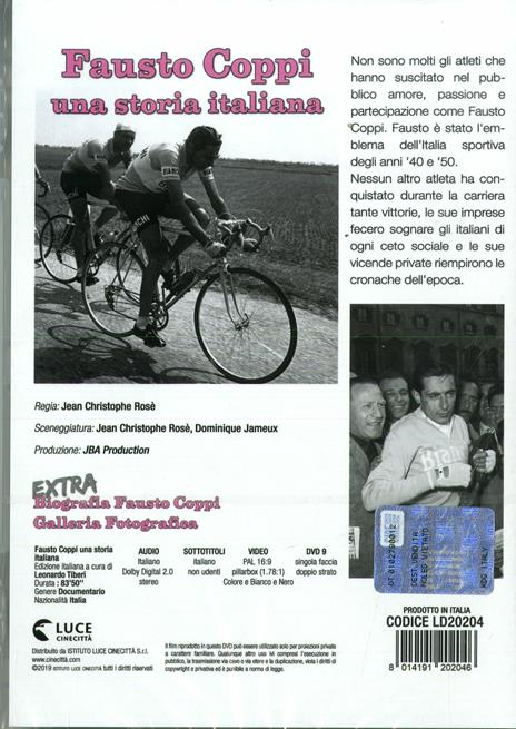 Fausto Coppi. Una storia italiana (DVD) di Fausto Coppi - DVD - 2