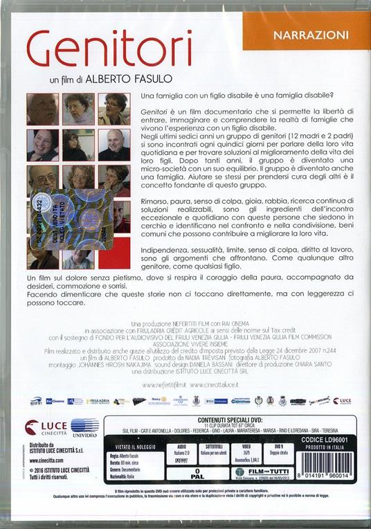 Genitori di Alberto Fasulo - DVD - 2