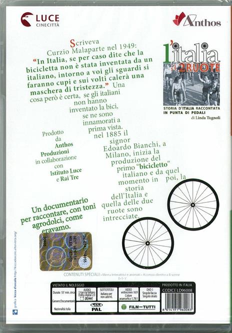 Italia a due ruote di Linda Tugnoli - DVD - 2