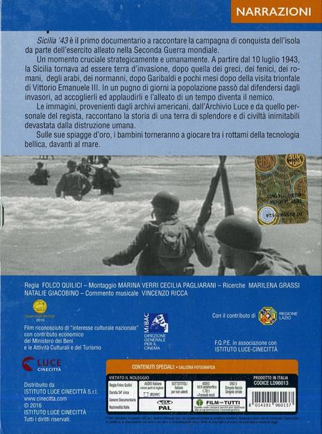 Sicilia '43 di Folco Quilici - DVD - 2