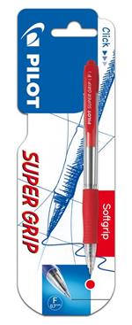 Pilot Penna A Sfera A Punta Fine Supergrip Rosso