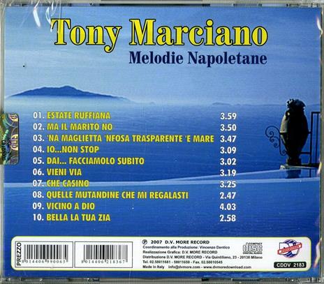Na maglietta 'nfosa trasparente 'e mare - CD Audio di Tony Marciano - 2