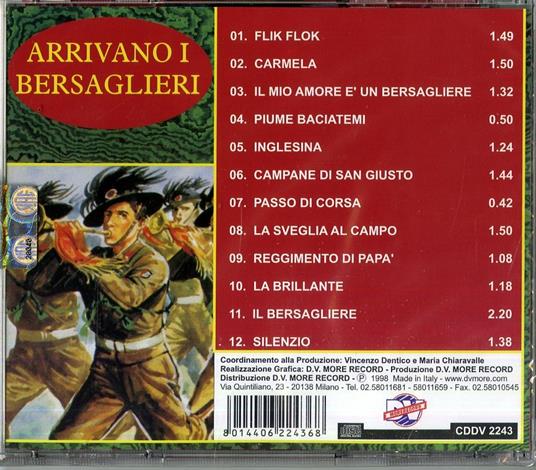 Arrivano i bersaglieri - CD Audio - 2