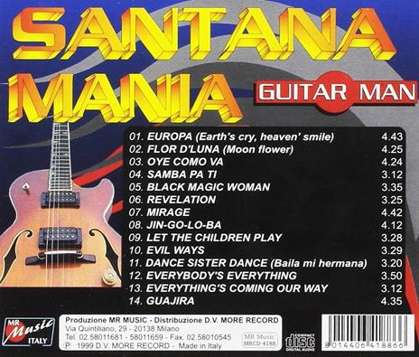 Santanamania - CD Audio di Guitar Man - 2