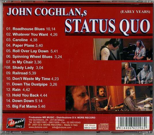 Early Years - CD Audio di Status Quo,John Coghlan - 2