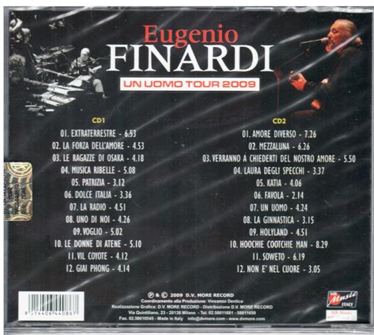 Un uomo. Tour 2009 - CD Audio di Eugenio Finardi - 2